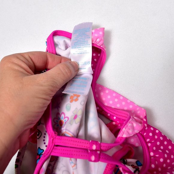 LuvGear Sun Alert Bright Floral Baby Girl's Swimsuit Size 24 Months - Picture 7 of 10